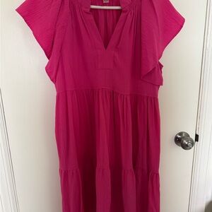 Calvin Klein Bold Pink Dress